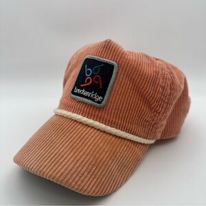 80s Vintage Breckenridge Colorado Skiing Corduroy Adjustable Trucker Hat